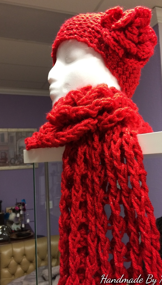 Headband and scarf flower design bundle